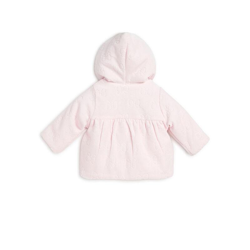 Girls Light Pink Solid Cardigan image number null